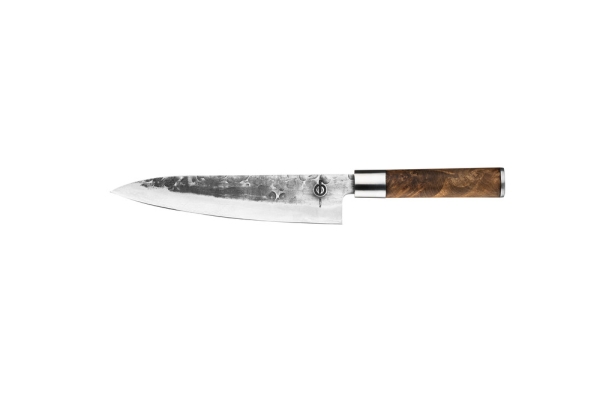 VG10 Forged Kochmesser geschmiedet 20,5 cm mit Lederhülle